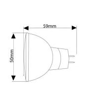 Energiesparlampe 21 LED Warm weiss Spot MR16/GU5.3 1,1W 25� Halogenersatz IS-LED01-21