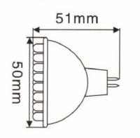 Energiesparlampe 60 LED Warm Wei�, Kalt Wei� Spot MR16 3W Halogenersatz GU53 - IS-LED01-60