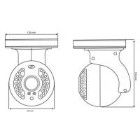 Wettergesch�tzte Infrarot �berwachungskamera SONY SuperHAD CCD 580TVL/700TVL, 2,8-11mm Objektiv-BMC-47