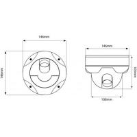 Vandalensichere Dome-Kamera, SONY SuperHAD II CCD 600TVL/700TVL,2,8-12mm Objektiv-BMC-D305
