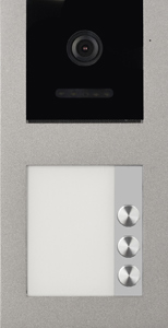 Video Türsprechanlage BALTER EVO 2-Draht BUS Aufputz mit 3 x 7" Display und 120°, RFID für 3-Familienhaus